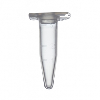 Пробірки мікроцентрифужні, поліпропілен, 0,5 мл, з кришкою, натуральні, 1000шт/пак